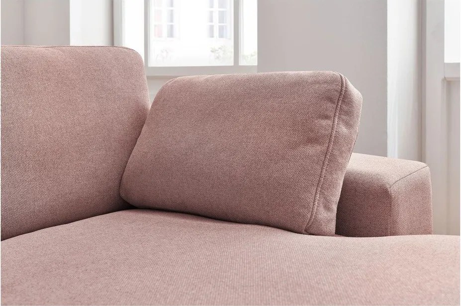 Rózsaszín sarokkanapé Belair – Bobochic Paris