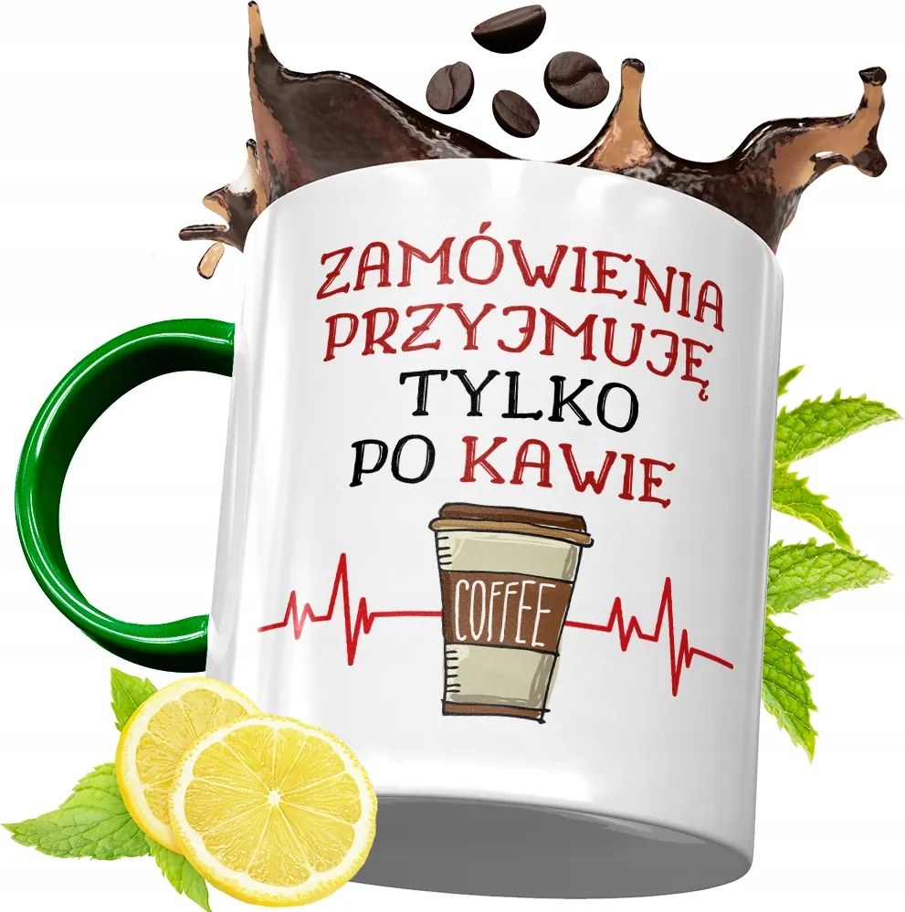 Zöld Bögre Pincérnek Pincérnőnek Ajándék fényképes nyomattal