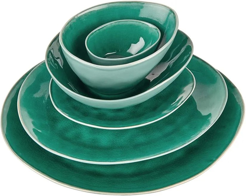 DE LA ROYA lapostányér sötétzöld, 28,7 cm