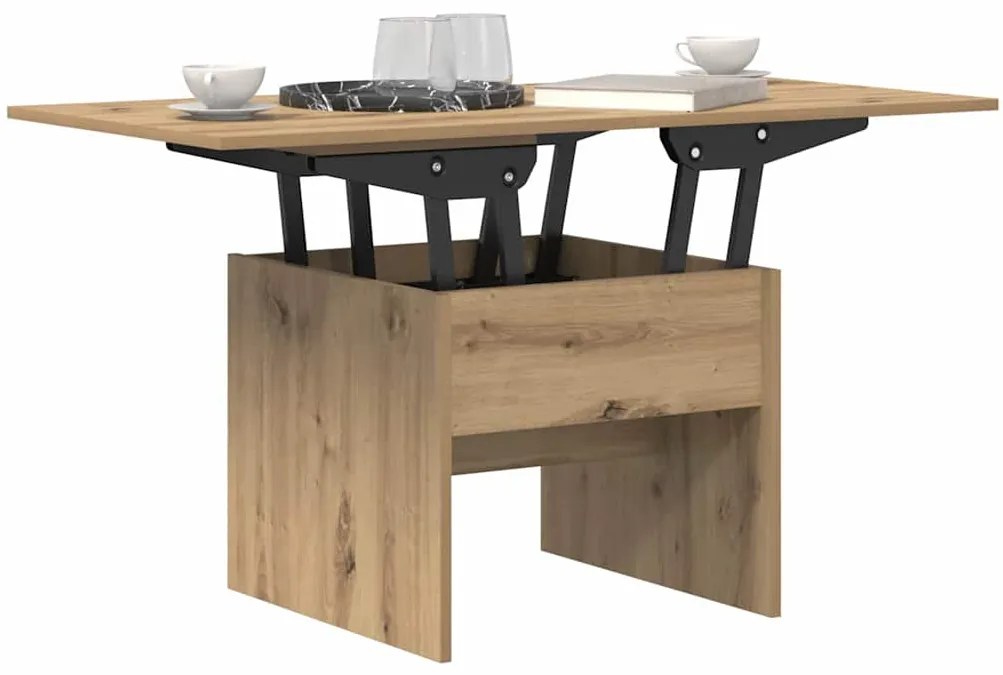 vidaXL Dohányzóasztal Artisan tölgy 55 x 54,5 x 45 cm Faanyag