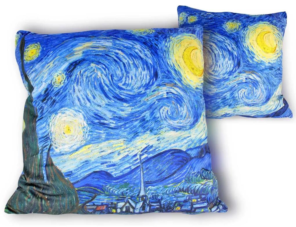 Díszpárna Van Gogh csillagos éj