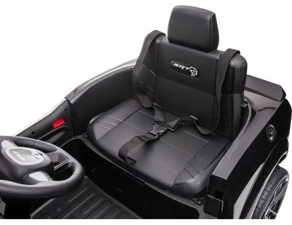 Elektromos Dodge Challenger rendőrautó 50W/4500 mAh fekete-fehér