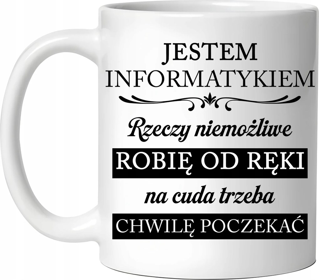 Bögre Ajándék Informatikusnak Lehetetlen Dolgokat Csinálok Azonnal Csomagolás