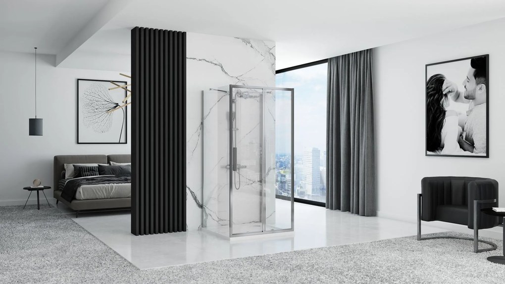 Zuhanykabin REA Rapid Slide Chrome