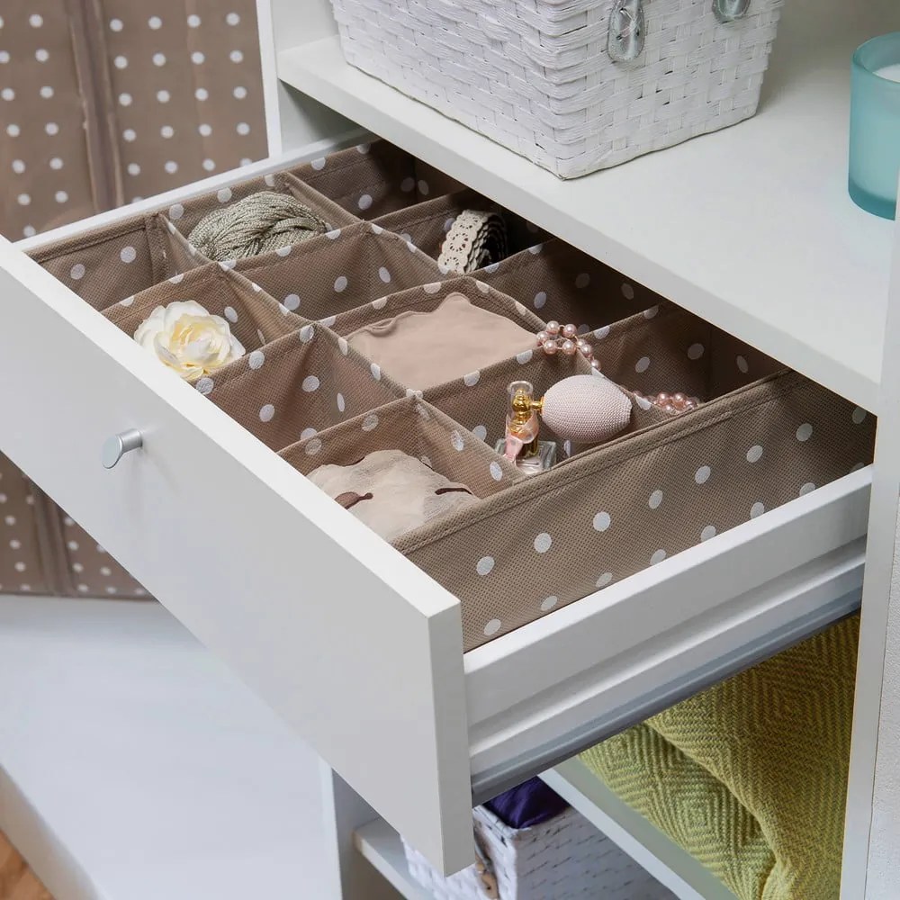 Dots bézs rendszerező fiókba, 16 rekesszel - Compactor
