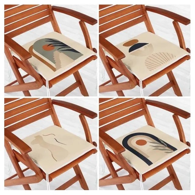 Székpárna szett 4 db-os 42x42 cm Illustrated Arch – Mila Home