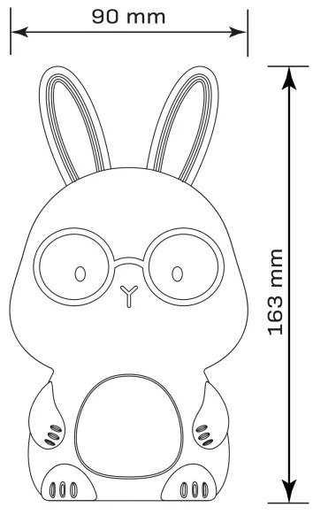 LED RGBW Dimmelhető gyermek érintős lámpa FLORKA LED/1W/5V USB 1200 mAh rózsaszín