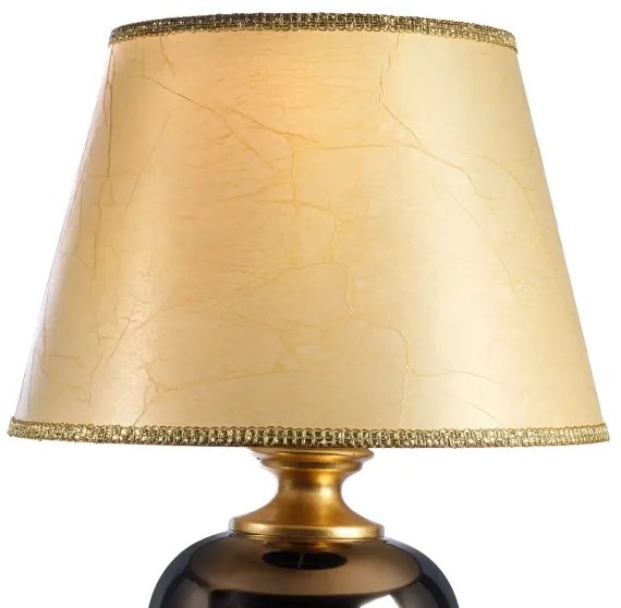 ONLI - Asztali lámpa AMADEUS 1xE27/15W/230V 72 cm fekete/arany