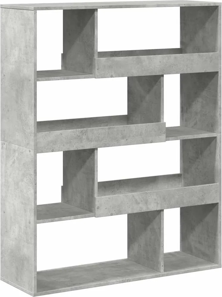 vidaXL betonszürke szerelt fa térelválasztó 100 x 33 x 125,5 cm