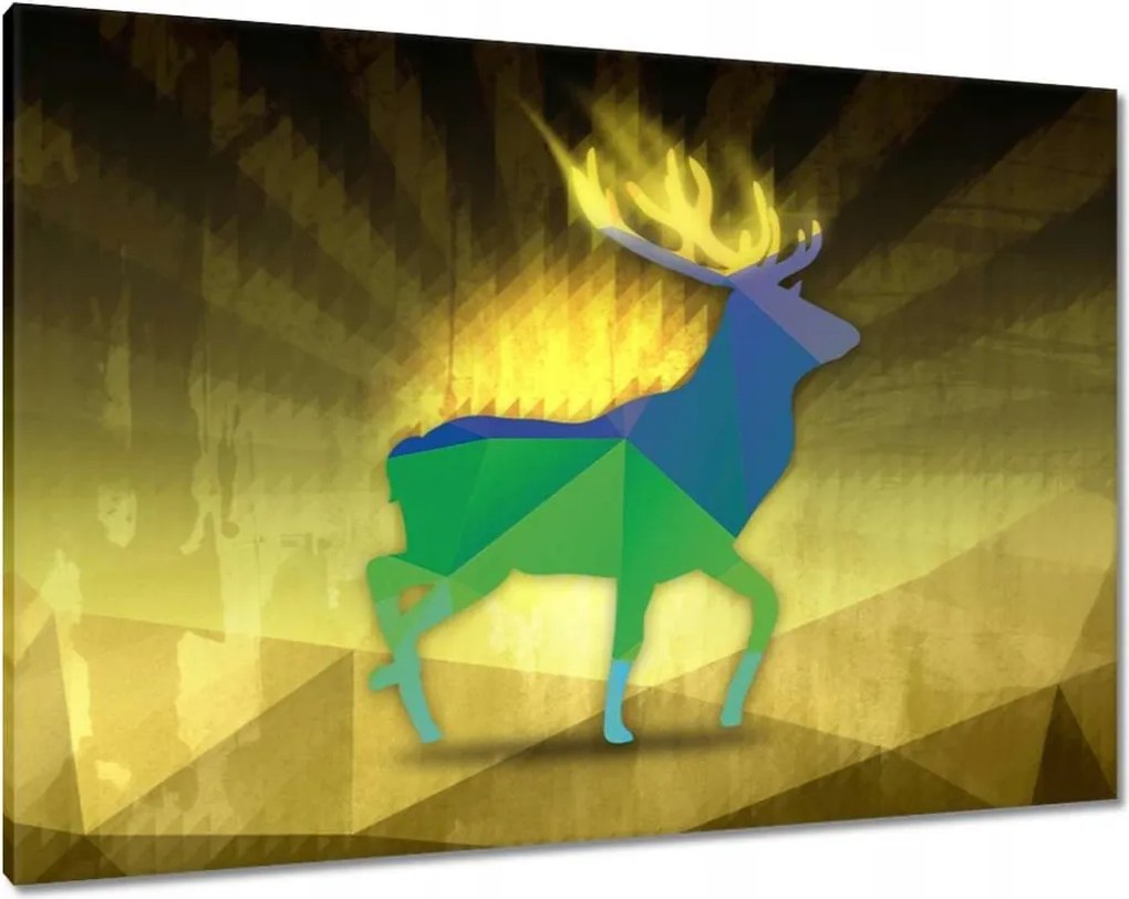 Festmények 100x70 Felszarvazott modern grafika