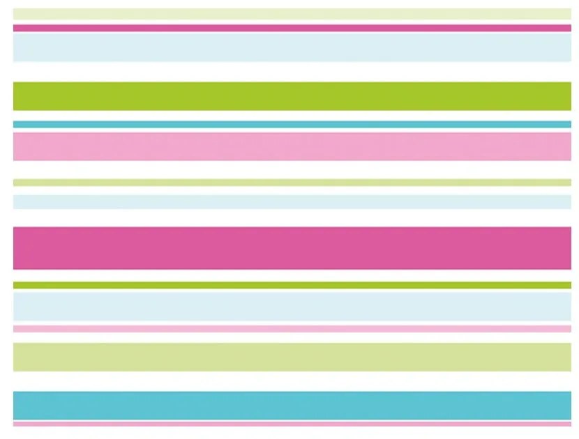 Gyerek tapéta nem szőtt anyagból 200 cm x 154 cm Bright Stripes – Artgeist