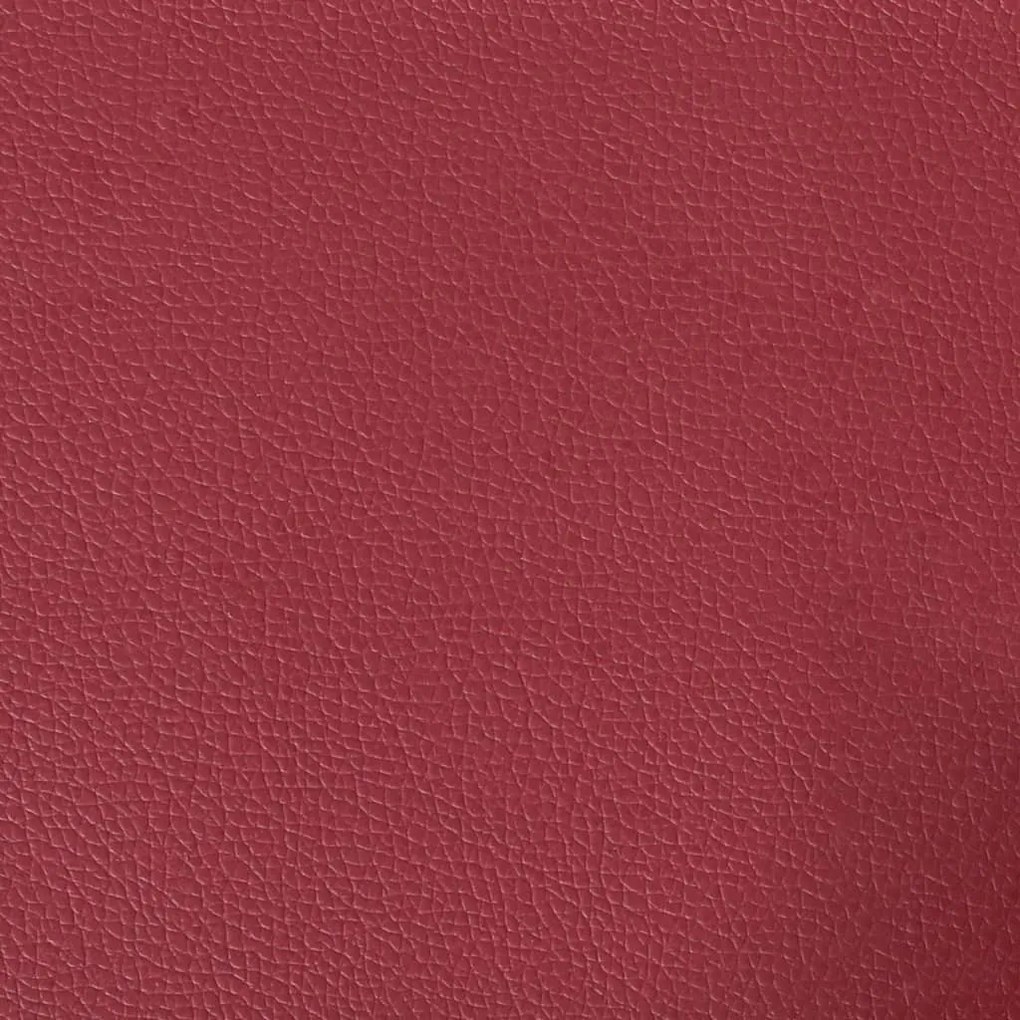 3 személyes bordó műbőr Chesterfield kanapé