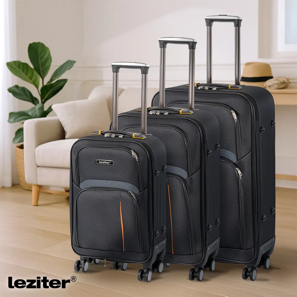 TraveLux light nagy bőrönd puha 76x50x29 cm fekete