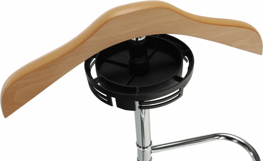 Szobainas, természetes fa/króm, SUNIL