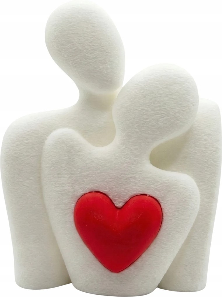 Dekoratív szobor pár szív romantikus ajándék