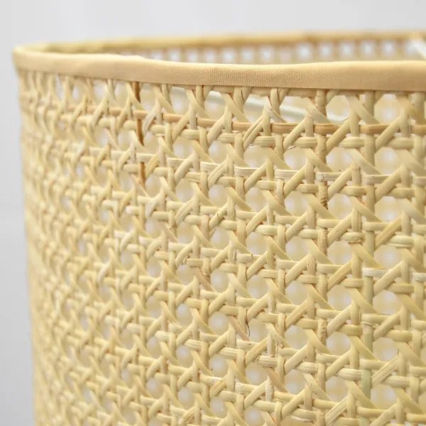 Csillár zsinóron ALBA 1xE27/15W/230V á. 20 cm rattan/fekete