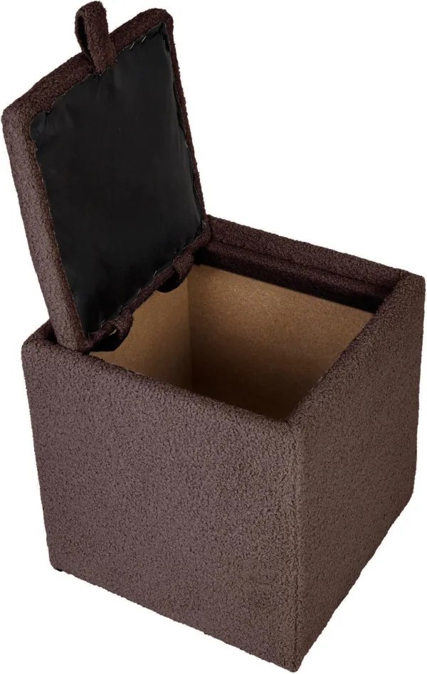 Box puff - T07 szövet - barna R
