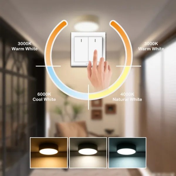 Brilagi - LED mennyezeti lámpatest POOL LED/18W/230V 3000/4500/6000K, átmérő 20 cm, bézs