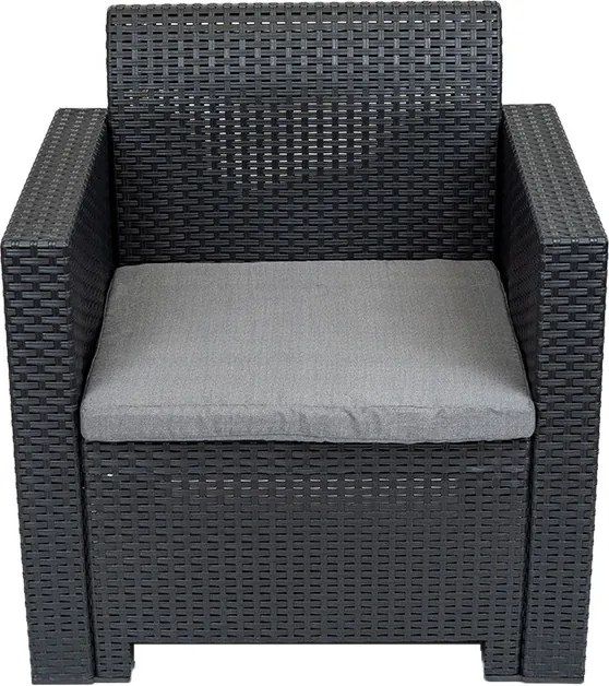 Nero műanyag kerti szék grafit