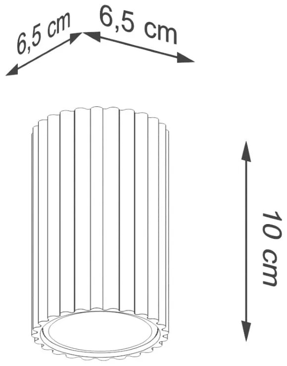 Krémszínű spotlámpa Gleam – Sollux