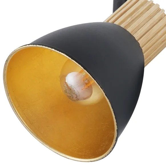 Brilagi - Irányítható spotlámpa ODENSE 4xE14/10W/230V fa/fekete