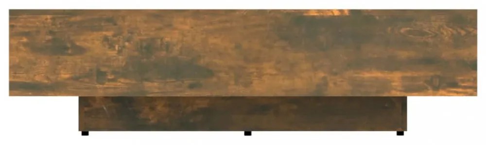 füstös tölgy színű szerelt fa dohányzóasztal 100x49,5x31 cm