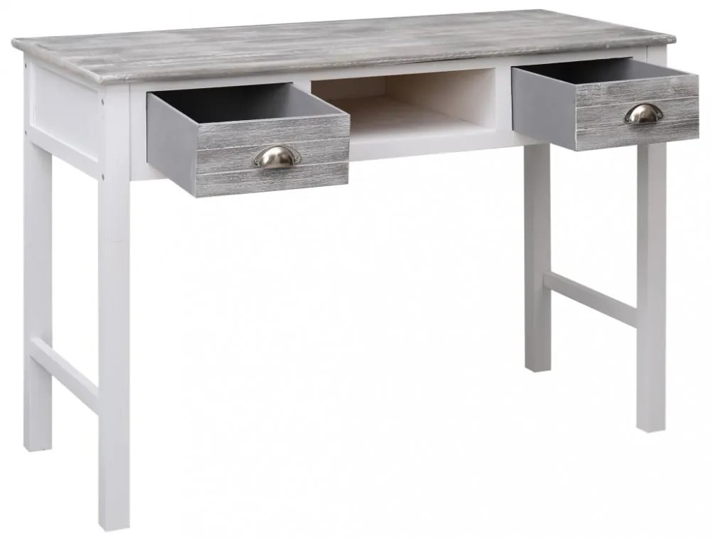 szürke fa íróasztal 110 x 45 x 76 cm