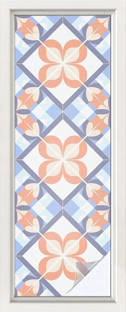 Ablakfólia Szélvédő Adatvédelem Virágmintás 50x146 cm