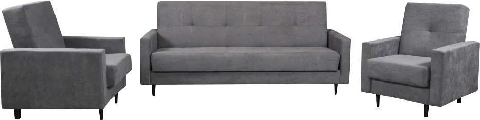 Fotel, szürke szövet, VALDO