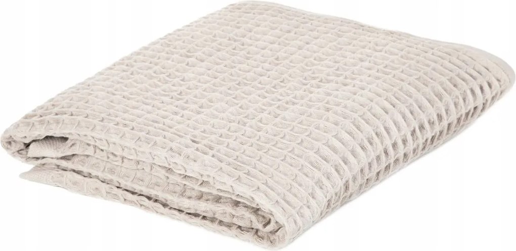 Vaffel törölköző Bézs 100x150 cm Homla