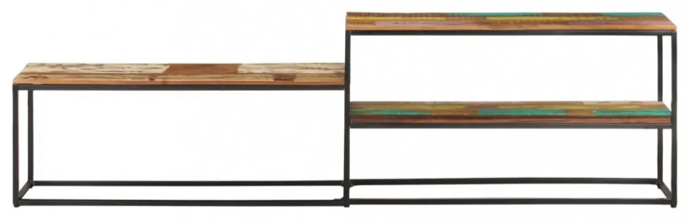 tömör újrahasznosított fa TV-szekrény 180 x 30 x 50 cm