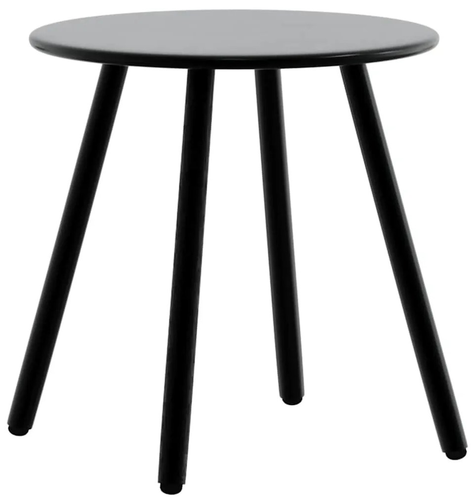 3 db fekete polyrattan kerti szék szett