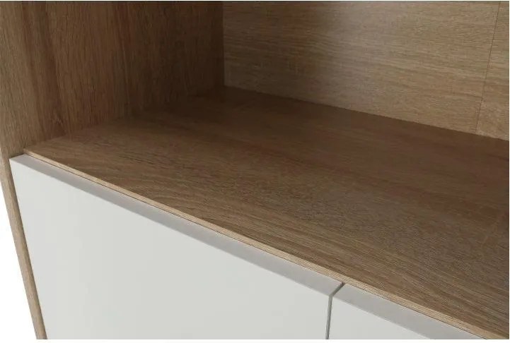 Irattartó zárható szekrénnyel, sonoma tölgy/fehér, JOHAN 2 NEW 10