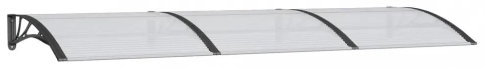 fekete polikarbonát ajtóelőtető 300 x 100 cm