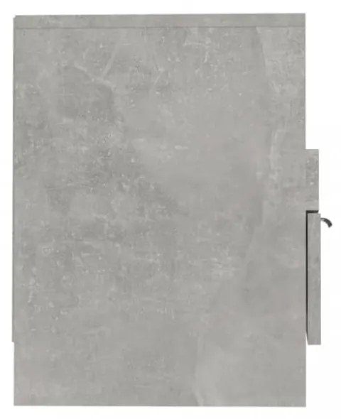 betonszürke szerelt fa TV-szekrény 69,5x30x50 cm