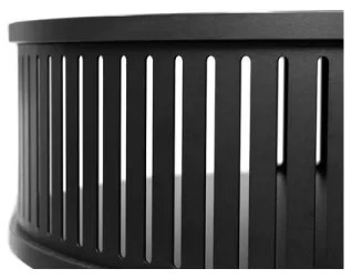 Kávésasztal ROENNI 44x75 cm fekete/fehér