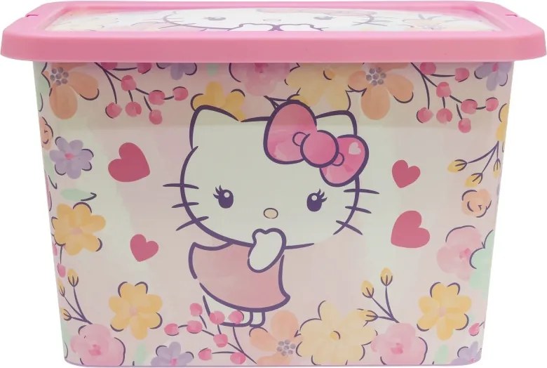 Hello Kitty Pastel műanyag tároló doboz 7 L