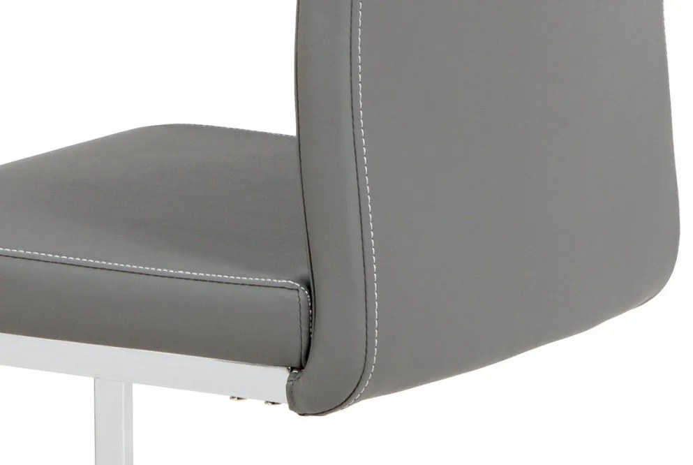 Scaun modern cu bază de sanie gri Dcl-411