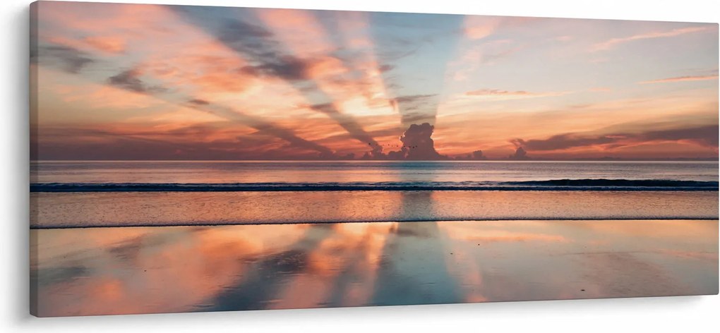 Nap sugarak képe Dayton Beach felett (120x50 cm)