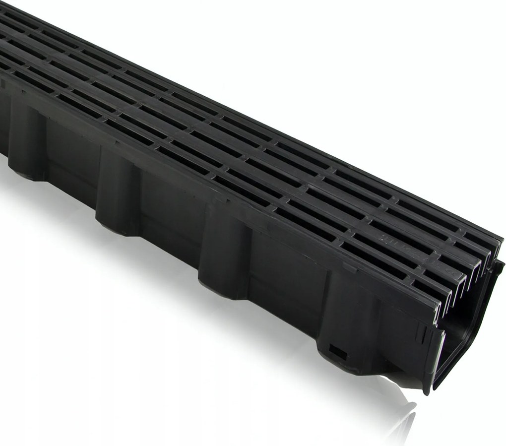 Lineáris vízelvezetés 1000x78x114mm 1,5 Tony Max-drain rács fekete Pp