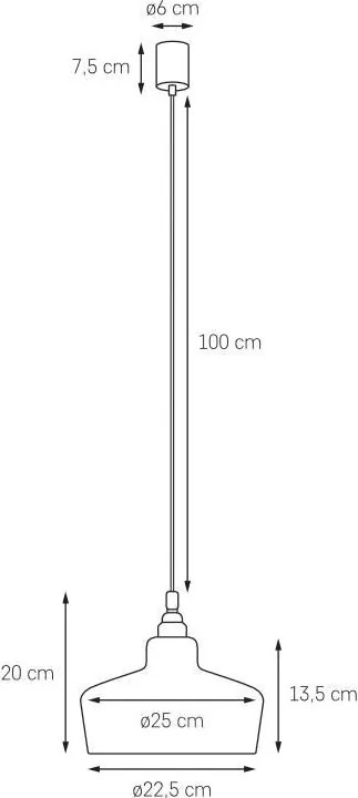 Kaspa LONGIS III WHITE 10877103 Függeszték 1x25W/E27 IP20