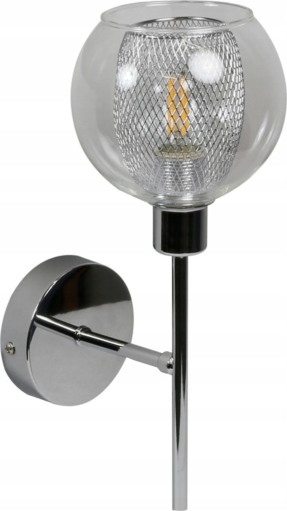 Fali lámpa Ozzo E14 Króm Lámpabúra Színtelen Candellux