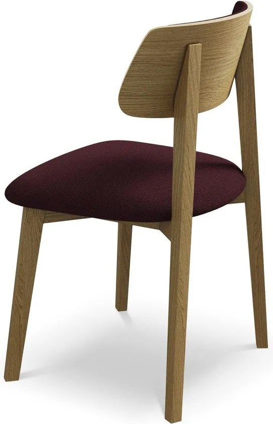 Borvörös tömörfa étkezőszék Niu – Makamii