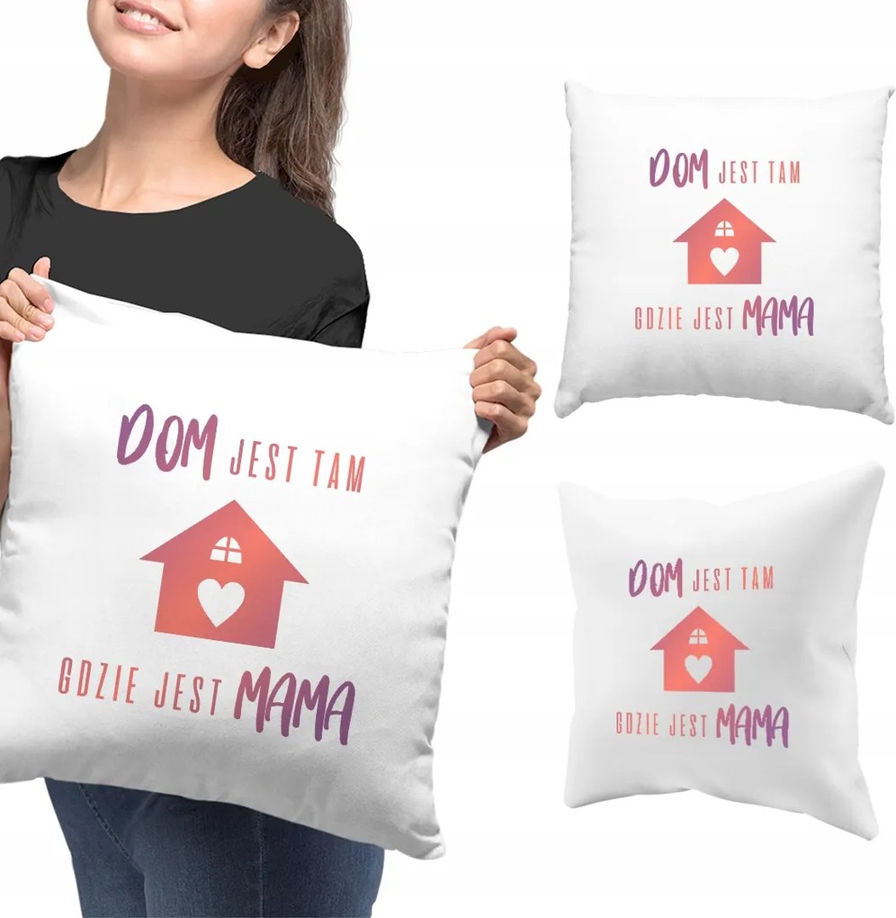 Anyák Napja Ajándék párna Anyukáknak Az otthon ott van, ahol anya van