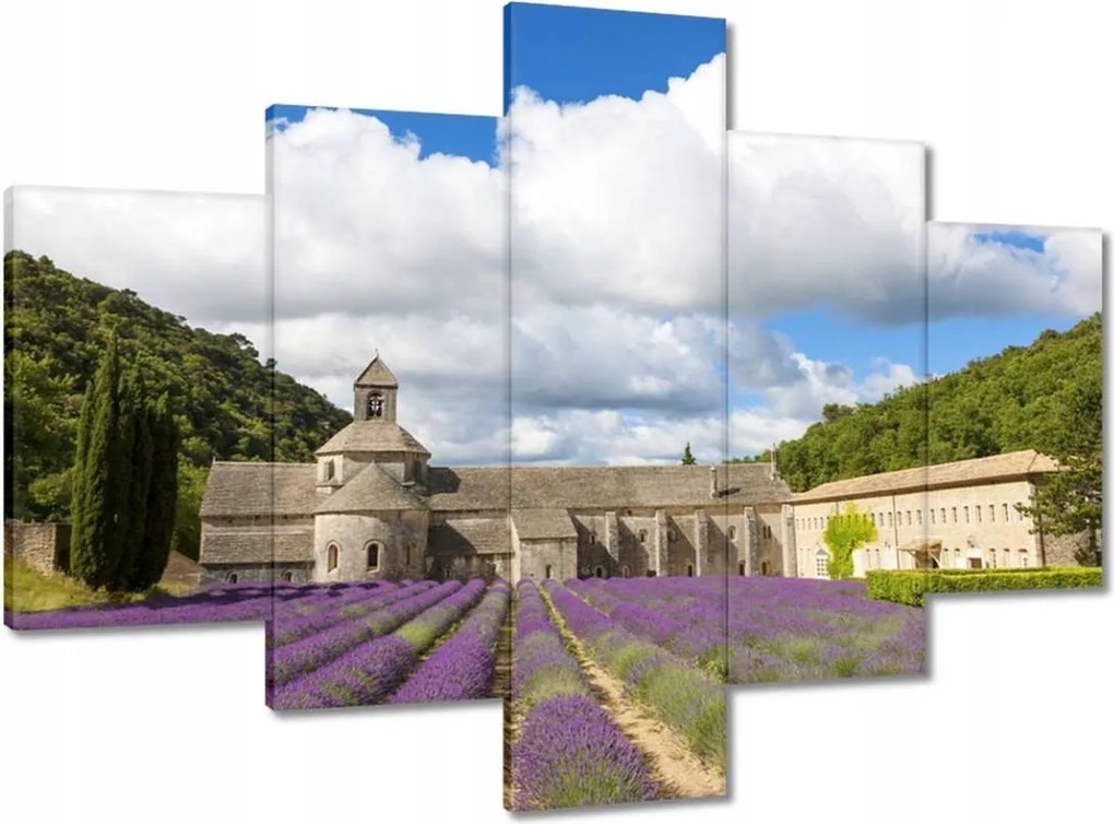 Vászonkép 100x70 Francia Provence és a lávamező