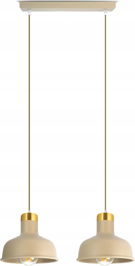 Mennyezeti lámpa függeszték csillár kasmír ekrü bézs 766-BZ2 Hálószoba asztal