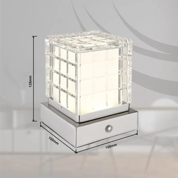 Globo 21009W - LED Dimmelhető asztali lámpa LUNKI LED/2,5W/3,7V