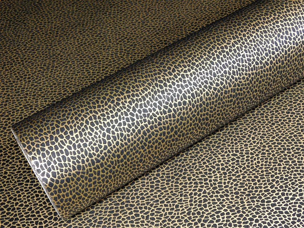 Gepárd Mintás Tapéta Arany Fekete Foltok Mosható Végű Gyapjúszálas