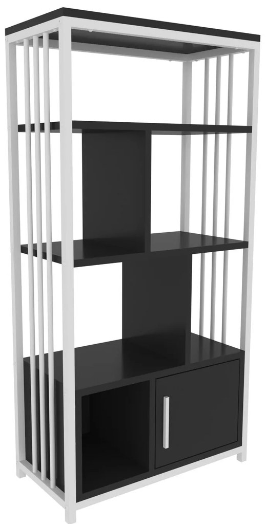 könyvespolc Valero - Black, White