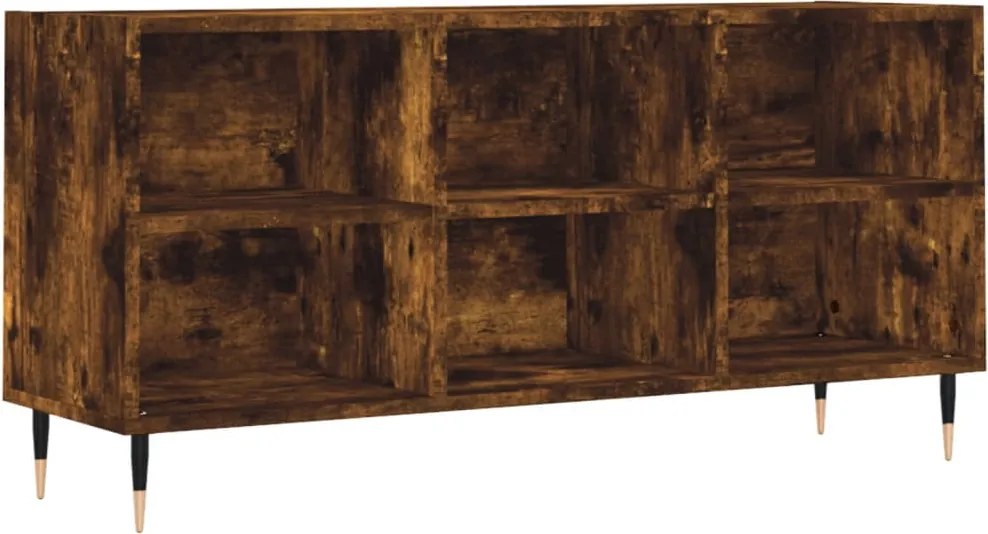 vidaXL füstös tölgy színű szerelt fa TV-szekrény 103,5x30x50 cm